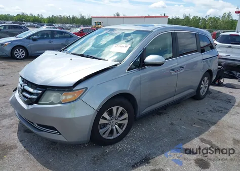 2016 Honda Odyssey Ex-L из США, поврежденный, VIN 5FNRL5H62GB007421